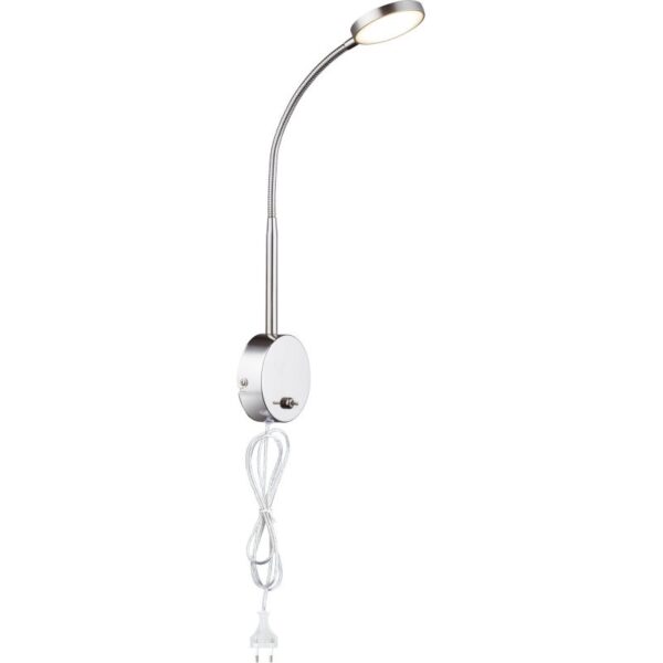 Globo 24103W Pegasi LED nástěnní svítidlo | Teplá bílá | Chrom | Kov