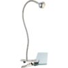 Globo 24109K LED svítidlo s klipem Serpent 1x3W | 180lm | 3000K - ohebné rameno, vypínač na těle, matný nikl