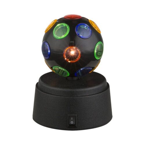 Globo 28017 Disco LED stolní lampička | Černá | 3x0,06W