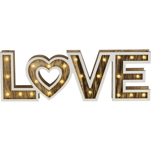 Globo 29976 Love LED Dřevěná stolní lampička | 24x0,06W