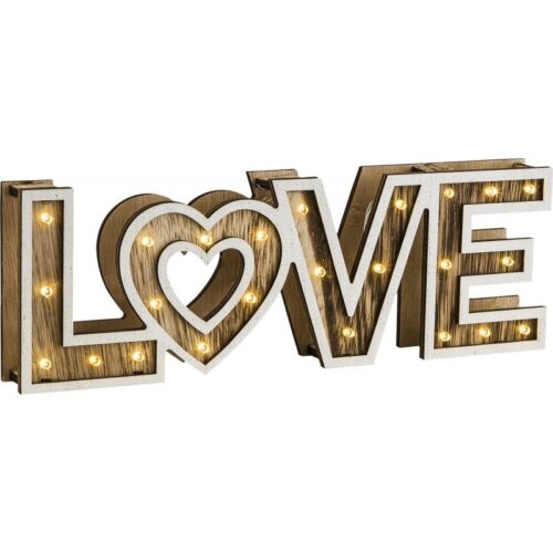 Globo 29976 Love LED Dřevěná stolní lampička | 24x0,06W