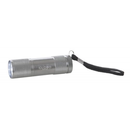 Globo 31903 LED kapesní svítilna Flashlight 9x0,07W | 43lm | 6000K - včetně baterie 3xAAA, hliník, stříbrná