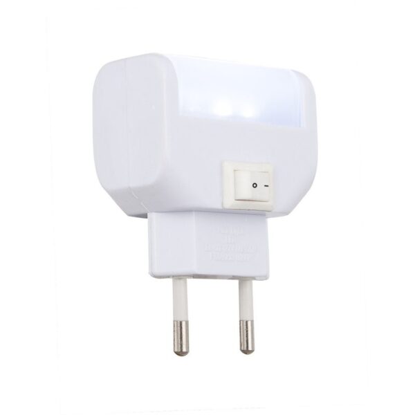 Globo 31908 LED svítidlo do zásuvky Chaser 4x0,24W | 21lm | 6400K - vypínač na těle, bílá