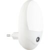 Globo 31934W LED svítidlo do zásuvky Chaser 4,06W | 4x18lm | 6500K - soumrakový vypínač, bílá