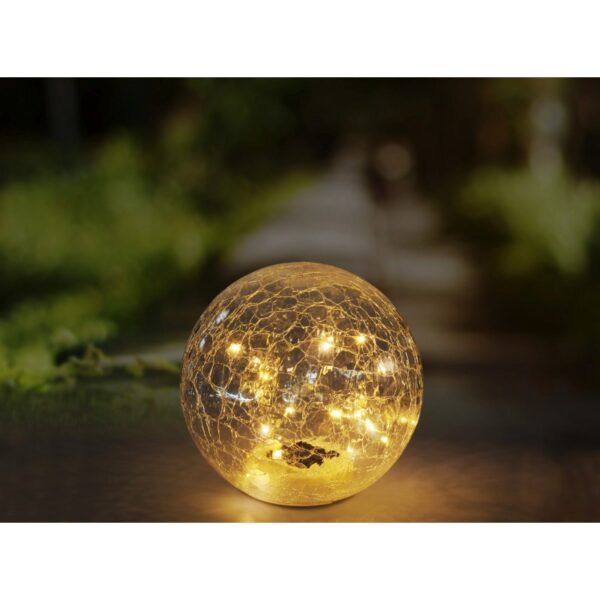 Globo 33303 Solar LED venkovní svítidlo | Teplá bílá | Černá | 20x0,06W