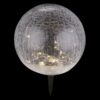 Globo 33304 Solar LED venkovní svítidlo | Teplá bílá | Černá | 30x0,06W