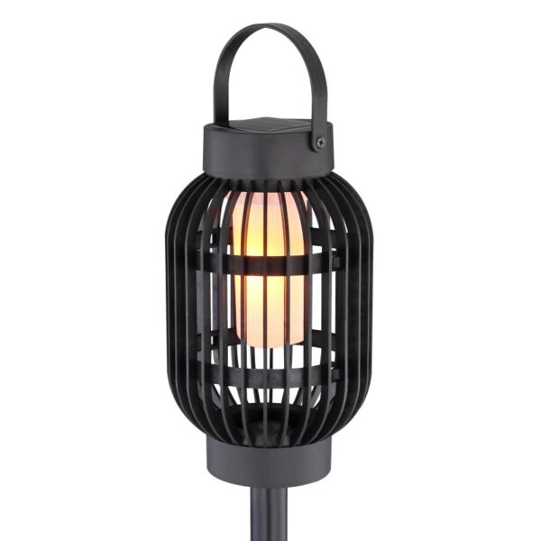 Globo 33538 Solar LED venkovní svítidlo | Teplá bílá | Černá | 36x0,04W