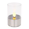 Globo 33539 LED svítidlo 1x0,06W | 1800K - imitace plamene, nerez