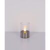 Globo 33539 LED svítidlo 1x0,06W | 1800K - imitace plamene, nerez