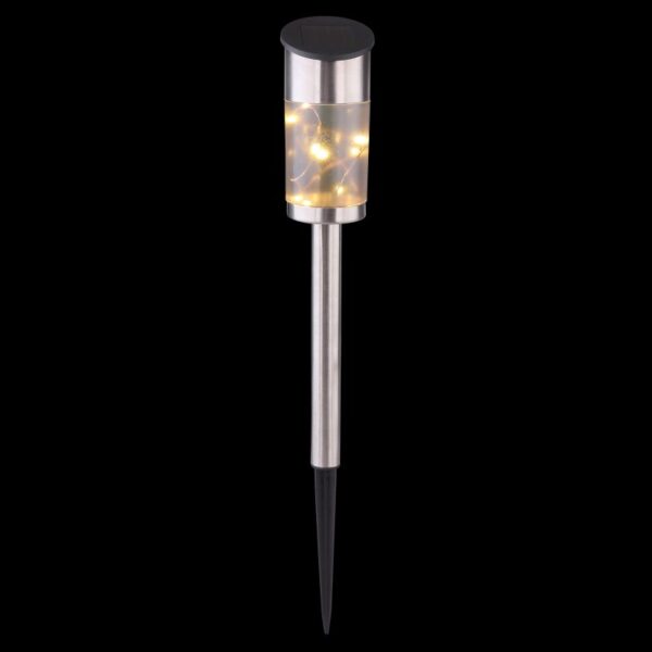 Globo 33799-2 LED venkovní svítidlo | Teplá bílá | Kov | Nerez | 10x0,06W