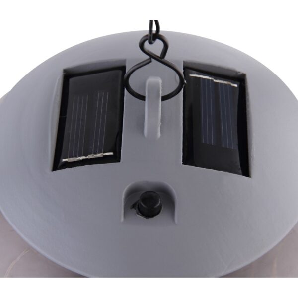 Globo 33806H Solar LED Venkovní závěsné svítidlo | Teplá bílá | Černá | 30x0,06W
