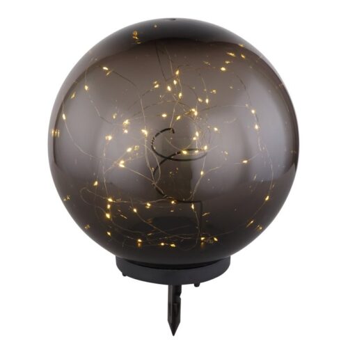 Globo 33808 Solar LED venkovní svítidlo | Teplá bílá | Černá | 50x0,06W