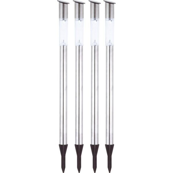 Globo 33961-4 LED Zahradní sloupkové světlo | Kov | Nerez | 4x0,06W