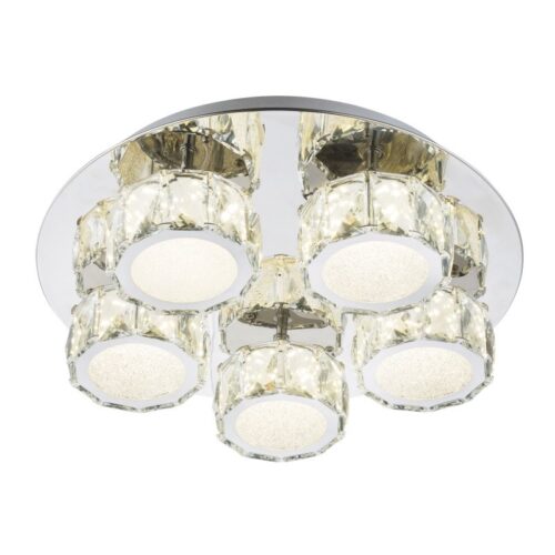Globo 49350D4 Amur LED Přisazené stropní svítidlo | Přírodní bílá | Chrom | Kov | 40W