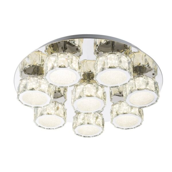 Globo 49350D5 Amur LED Přisazené stropní svítidlo | Přírodní bílá | Chrom | Kov | 64W