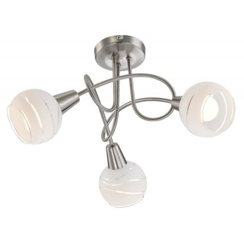 Globo 54341-3 LED bodové svítidlo | Teplá bílá | Kov | Nikl | 3x5W