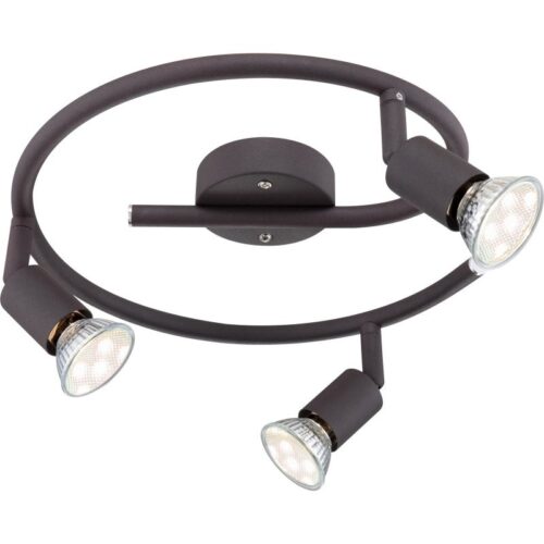 Globo 57382-3L LED bodové svítidlo | Teplá bílá | Černá | 3x3W