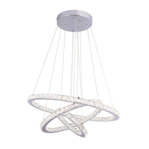 Globo 67037-76 LED Stropní svítidlo s ovladačem | Variabilní | Chrom | Kov | 76W