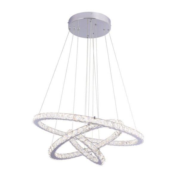 Globo 67037-76 LED Stropní svítidlo s ovladačem | Variabilní | Chrom | Kov | 76W