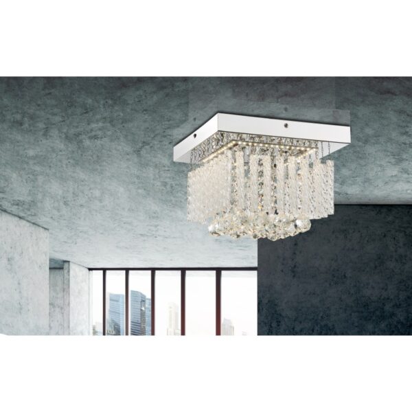 Globo 68396-12 LED Přisazené stropní svítidlo | Přírodní bílá | Chrom | Kov | 12W