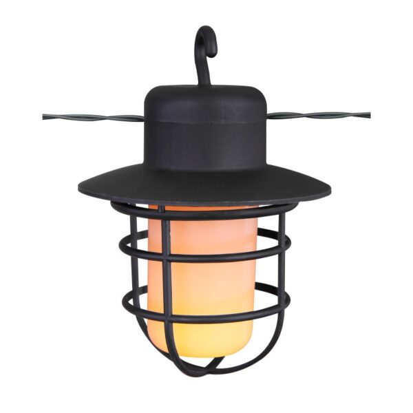 Globo 33059F-10 LED Venkovní závěsný řetěz | Teplá bílá | Černá | 100x0,1W