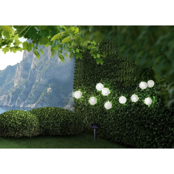 Globo 33971W Solar LED Venkovní závěsný řetěz | Bílá