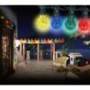 Globo 3400S Nirvana LED Venkovní závěsný řetěz | Černá | 10x4W