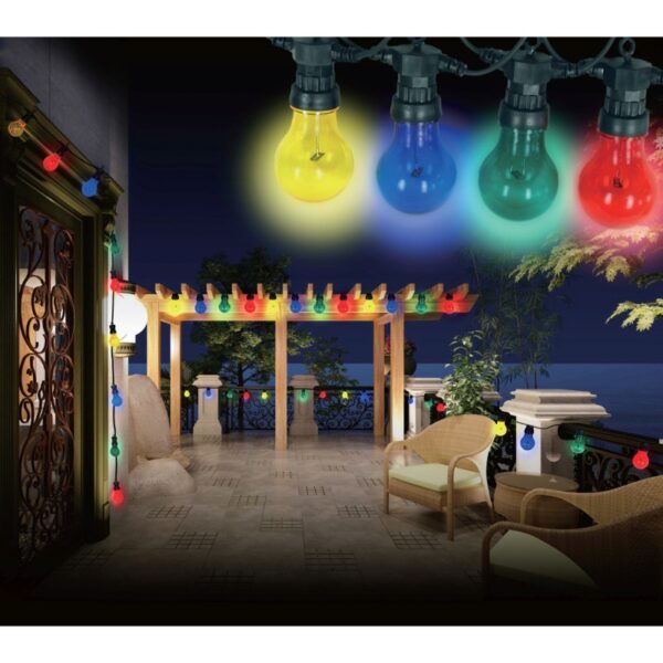 Globo 3400S Nirvana LED Venkovní závěsný řetěz | Černá | 10x4W