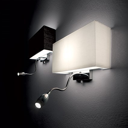 Ideal lux 103204 Hotel LED nástěnní svítidlo | Teplá bílá | 60/1W