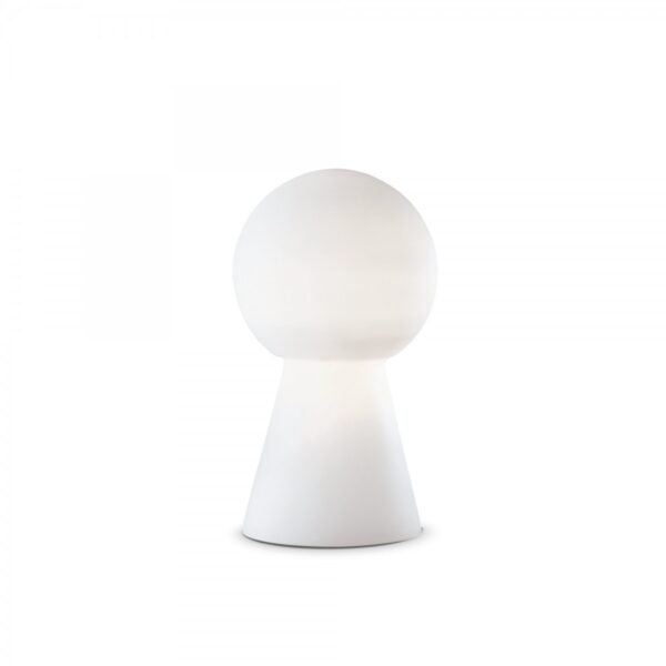 Ideal lux 000251 Birillo Stolní lampička | E27 | Bílá | 1