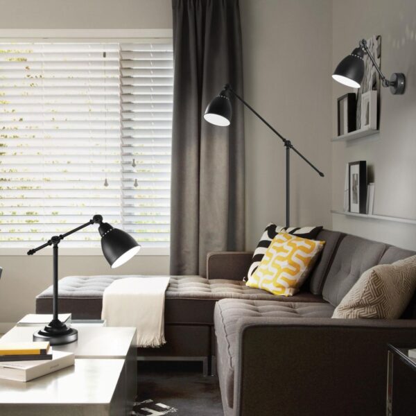 Ideal lux 003528 Newton Stojací lampa | E27 | Černá