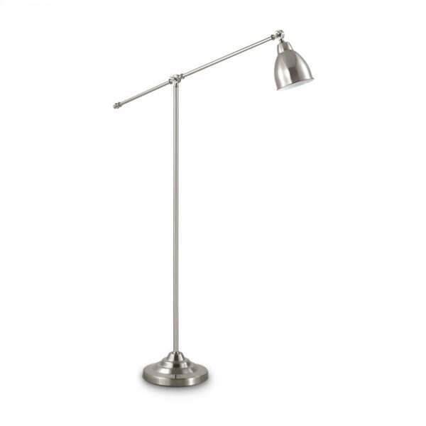 Ideal lux 015286 Newton Stojací lampa | E27 | Kov | Nikl