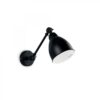 Ideal lux 027852 Newton Nástěnné svítidlo | E27 | Černá