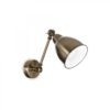 Ideal lux 027876 Newton Nástěnné svítidlo | E27 | Barevný kov | Bronz