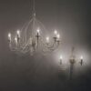 Ideal lux 028460 Corte Nástěnné svítidlo | E14 | Bílá