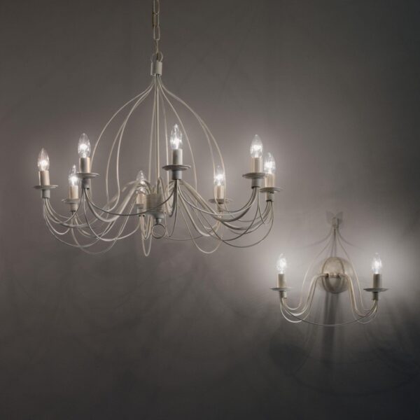 Ideal lux 028460 Corte Nástěnné svítidlo | E14 | Bílá
