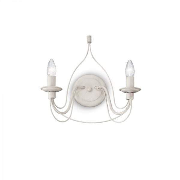 Ideal lux 028460 Corte Nástěnné svítidlo | E14 | Bílá