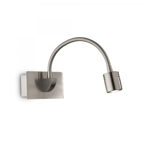 Ideal lux 031477 Dynamo LED nástěnní svítidlo | Přírodní bílá | Kov | Nikl | 3W