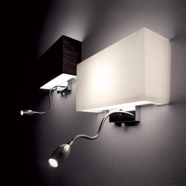 Ideal lux 035949 Hotel LED nástěnní svítidlo | Teplá bílá | Bílá | 60/1W