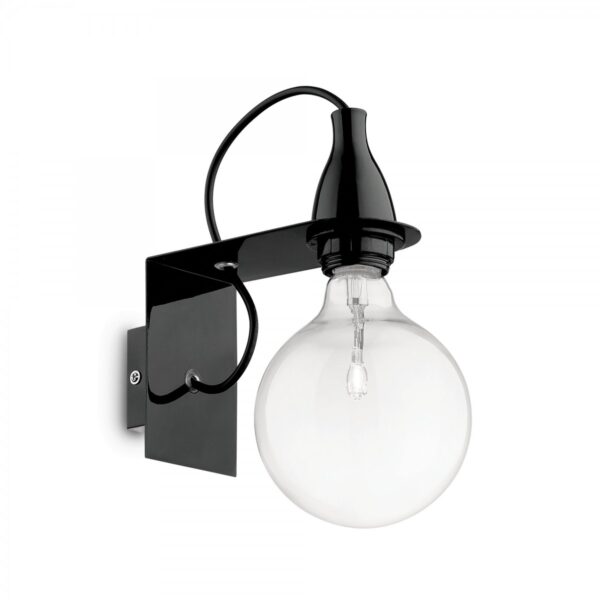 Ideal lux 045214 Minimal Nástěnné svítidlo | E27 | Černá
