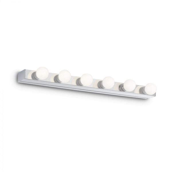 Ideal lux 045627 Prive Nástěnné svítidlo | E14 | Chrom | Kov