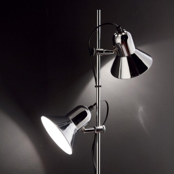 Ideal lux 061122 Polly Stojací lampa | E27 | Chrom | Kov