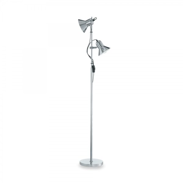 Ideal lux 061122 Polly Stojací lampa | E27 | Chrom | Kov