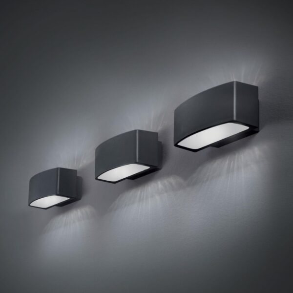 Ideal lux 061580 Andromeda Nástěnné venkovní světlo | E27 | Černá