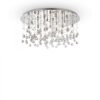 Ideal lux 077819 Moonlight Stropní svítidlo | G9 | Chrom | Kov