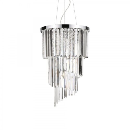 Ideal lux 117737 Carlton Lustr | E14 | Chrom | Kov