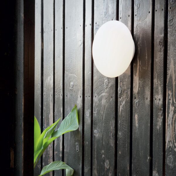 Ideal lux 135250 Bubble Nástěnné venkovní světlo | E27 | Bílá
