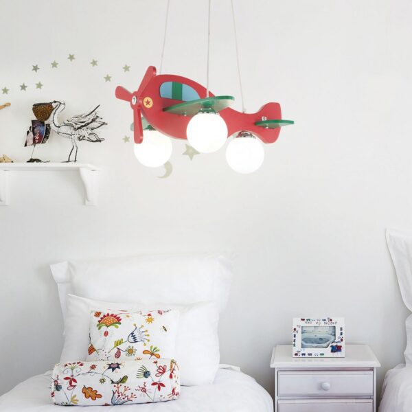 Ideal lux 136318 Avion Dřevěný lustr | E14