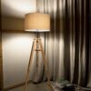 Ideal lux 137827 Klimt Dřevěná stojací lampa | E27