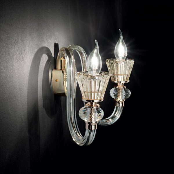 Ideal lux 140599 Strauss Nástěnné svítidlo | E14